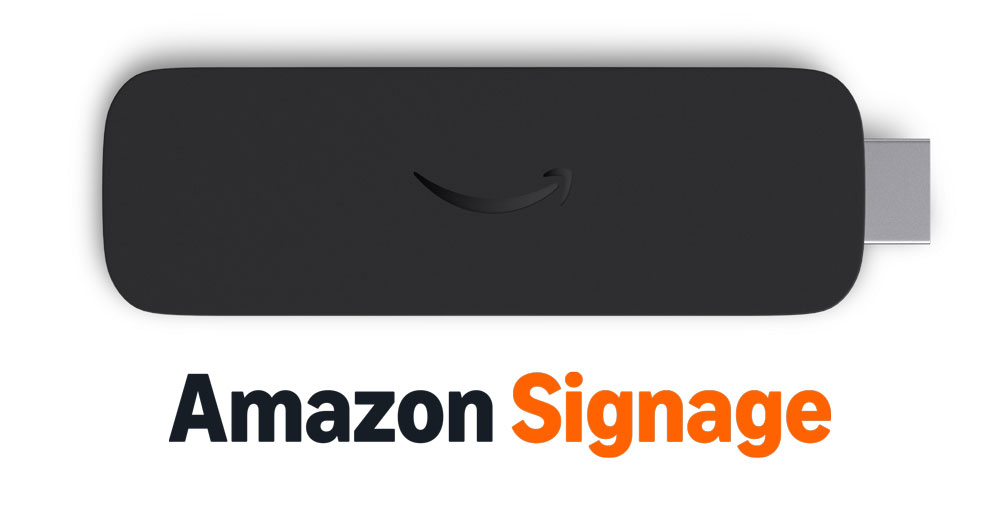 Amazon Signage Stick with PosterBooking