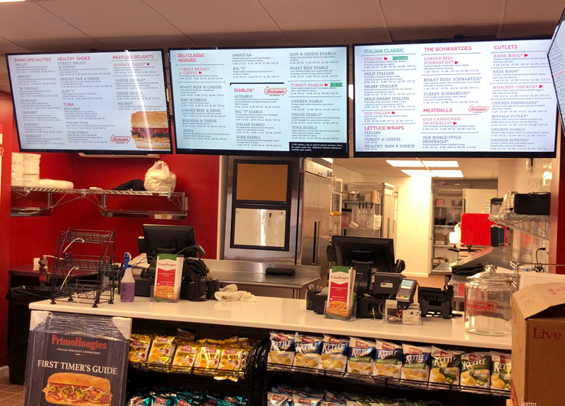 Free digital menu screen software for takeaways, restaurants and franchises - PosterBooking - Free Android Signage App