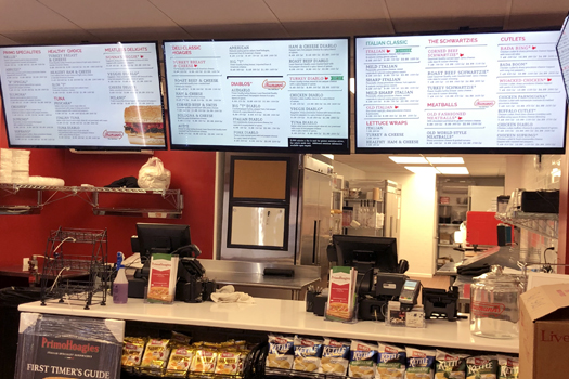 Free digital menu screen software for takeaways, restaurants and franchises
