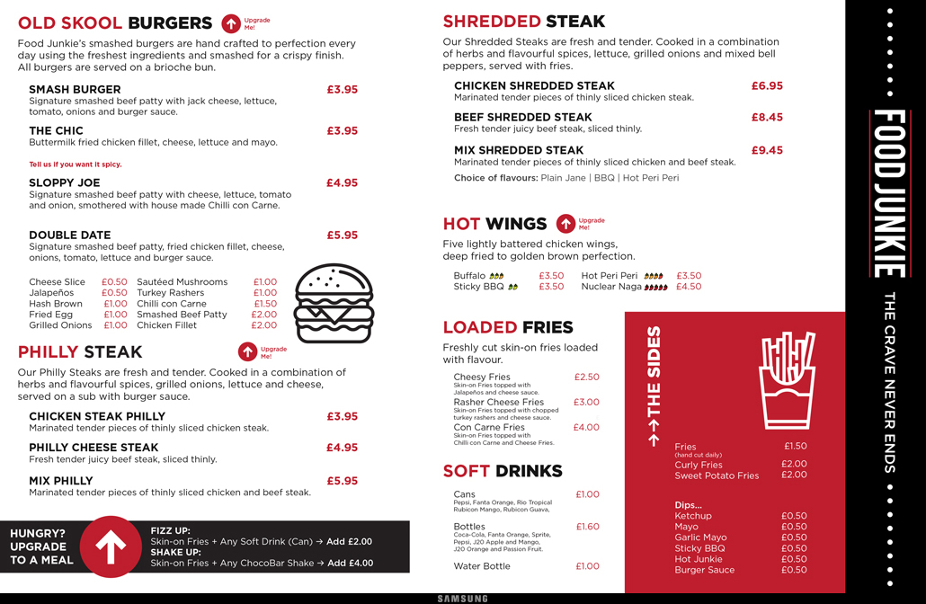 free digital signage screens for food menus