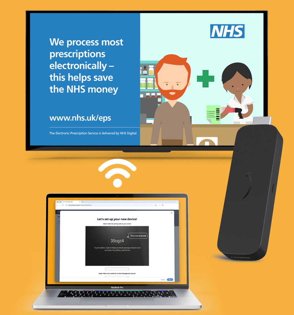 how to set up an Amazon Signage Stick for digital signage screens
