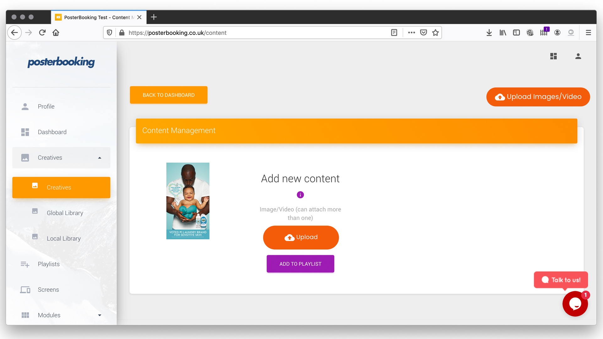 how to upload free content on digital screens