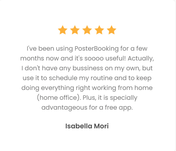 PosterBooking reviews