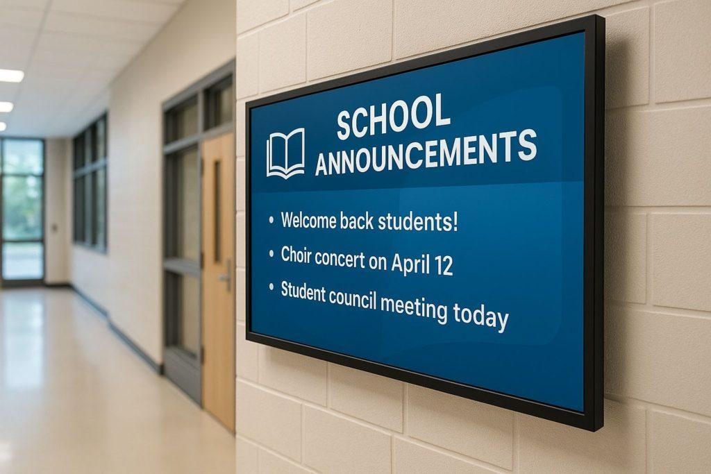 Digital signage for education 10