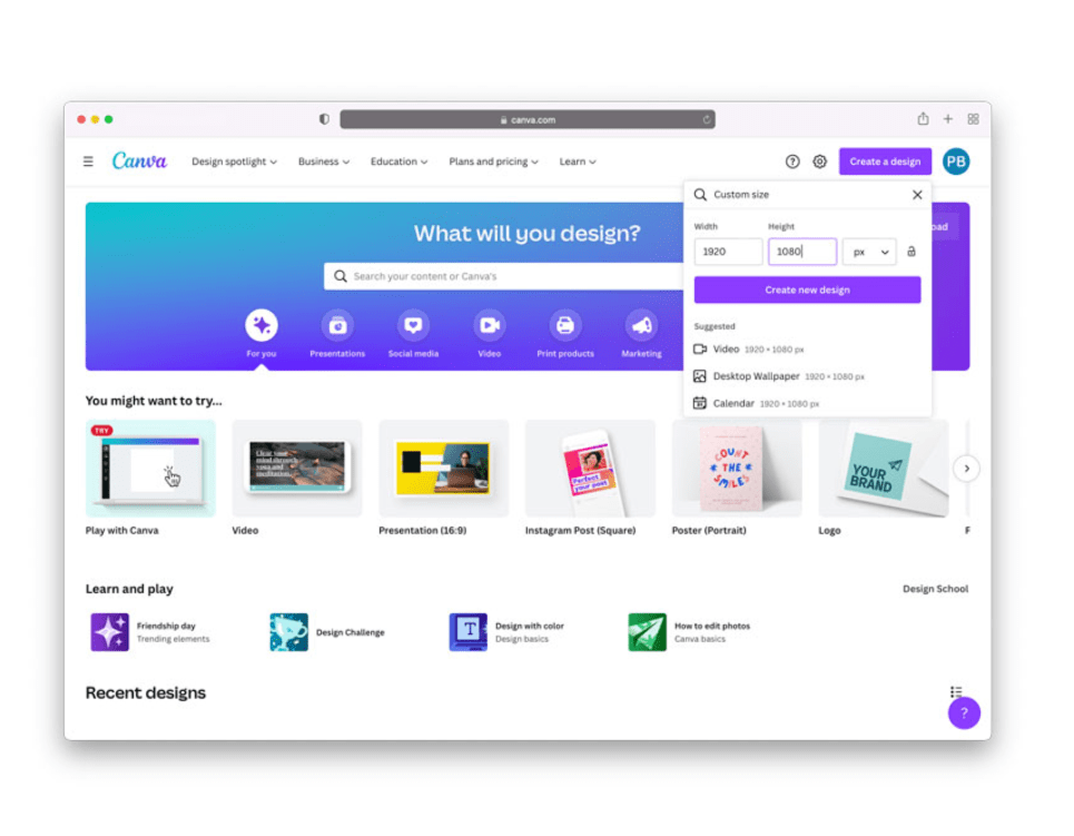 canva for digital signage