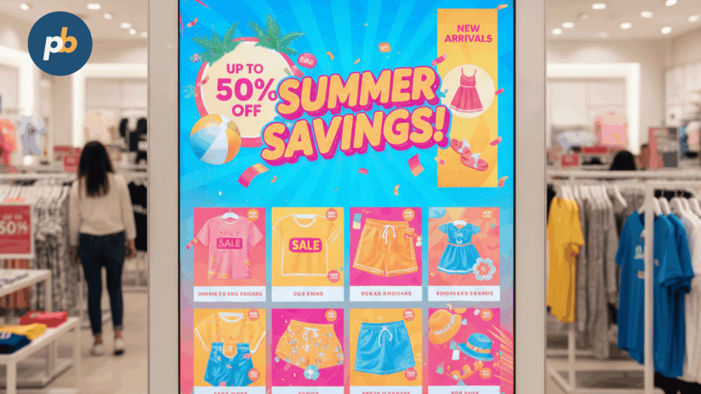 Digital sigage retail