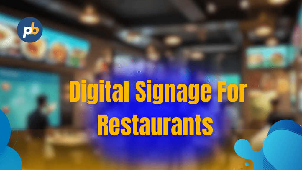 digital signage restaurants
