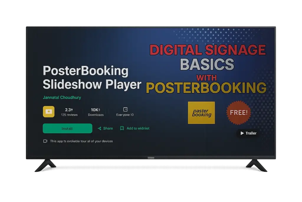 android digital signage install
