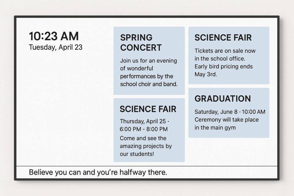 digital signage for education 12