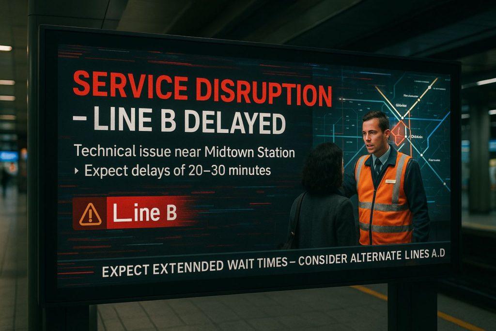 digital signage for transportation 11