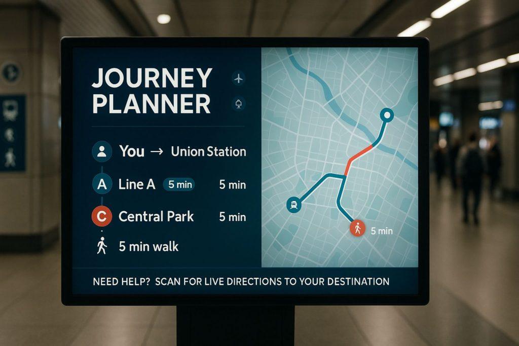 digital signage for transportation 12
