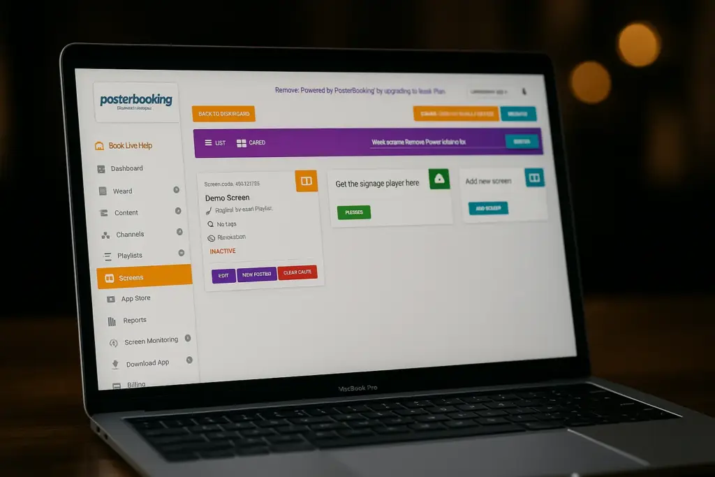 posterbooking dashboard
