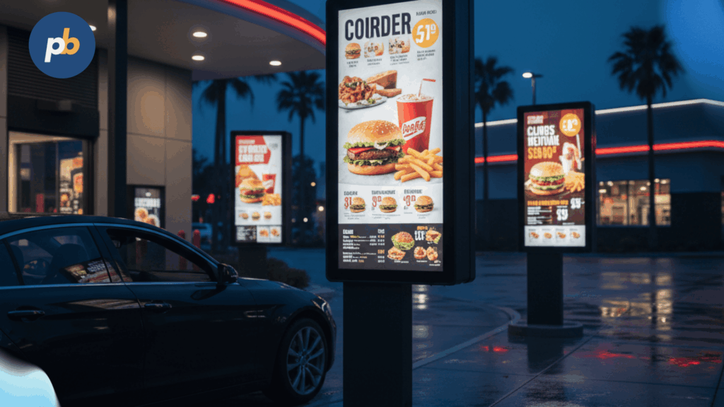 Digital signage placement
