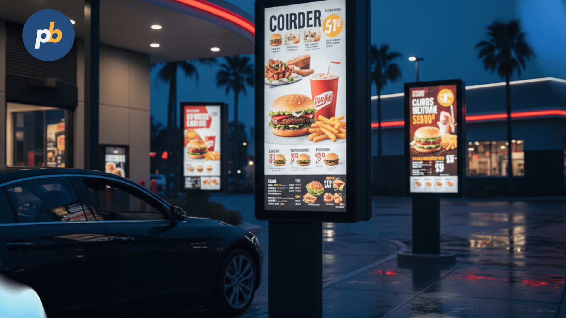 Digital signage placement