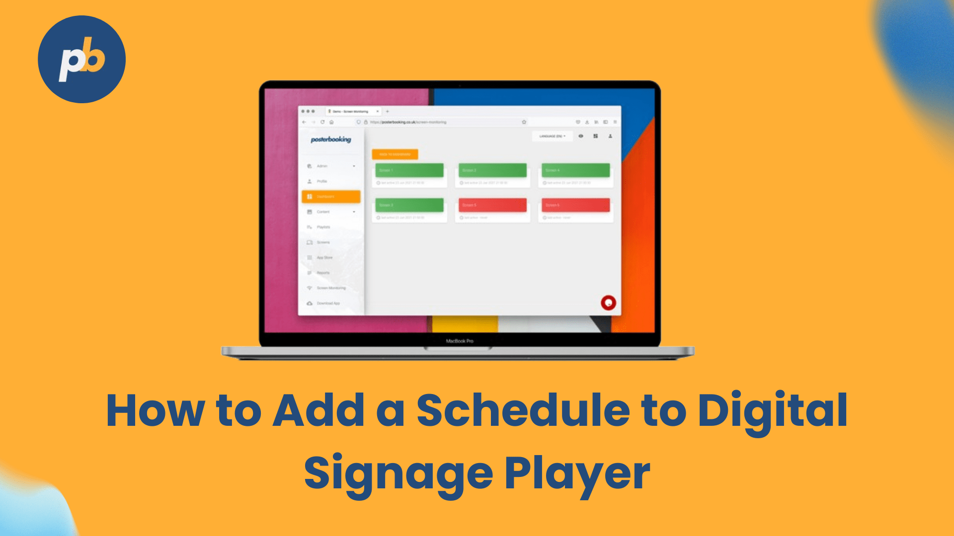 How to schedule a digital signage player