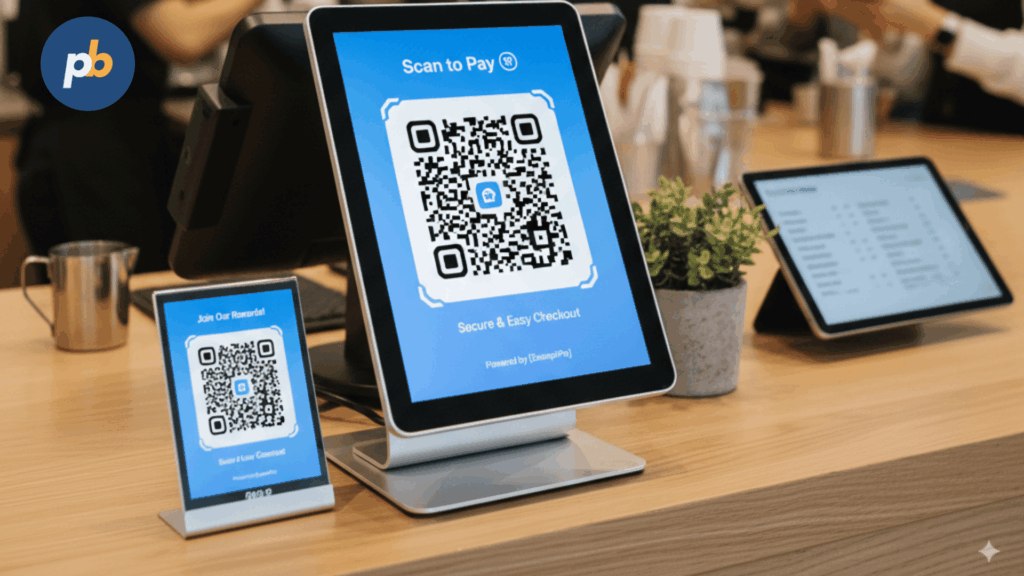 Digital signage QR code