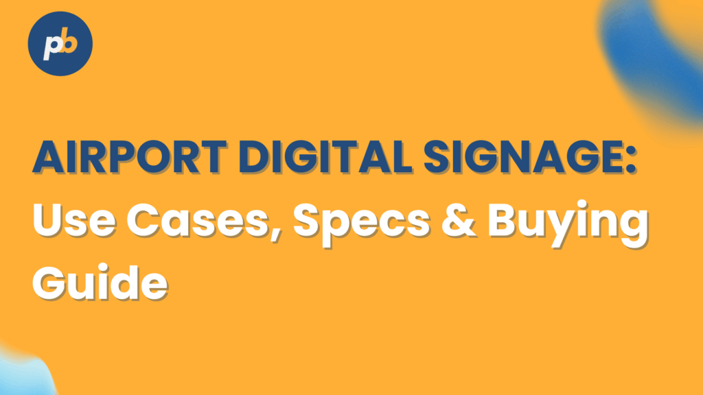 digital signage airport