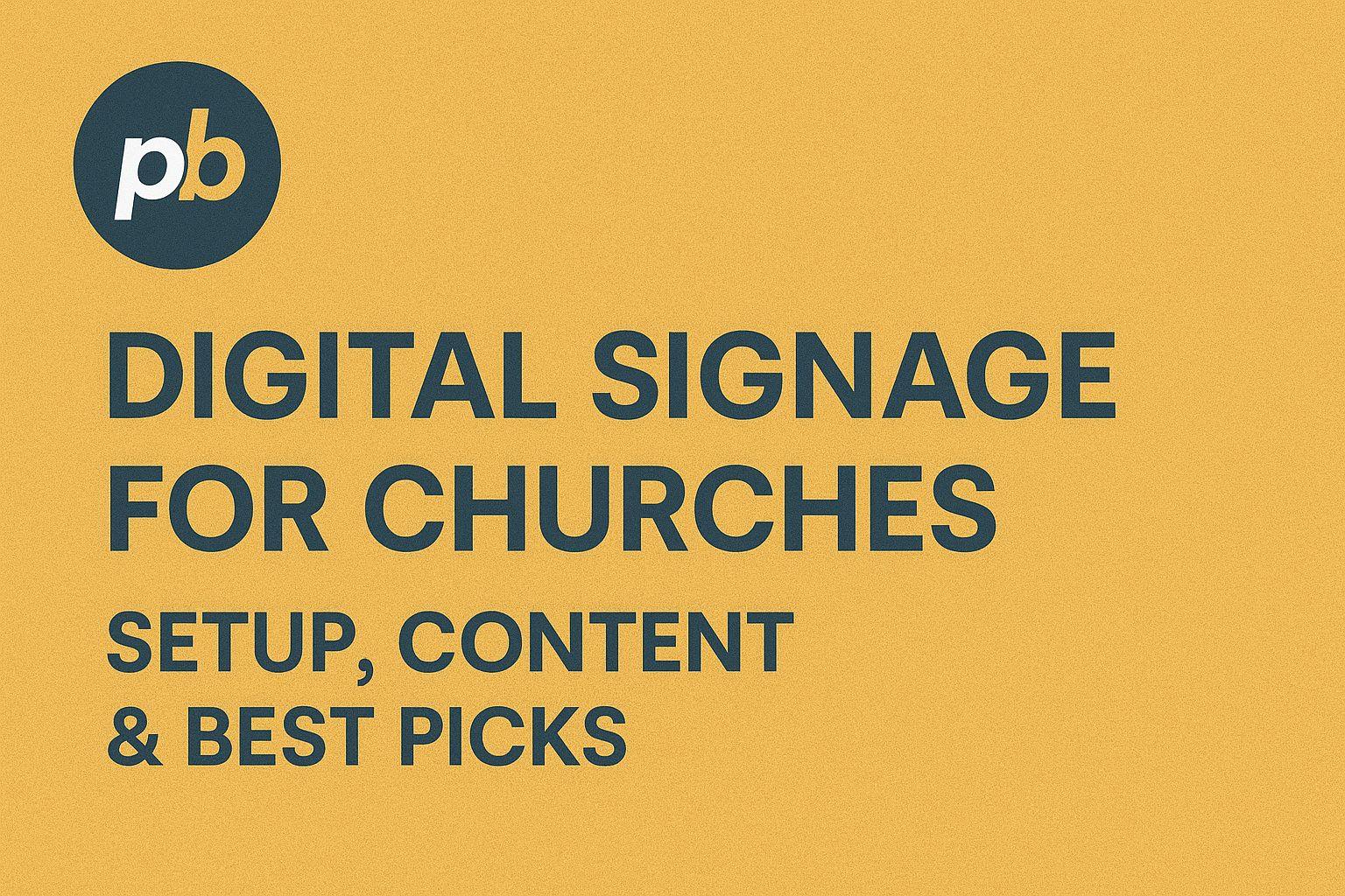 digital signage churches