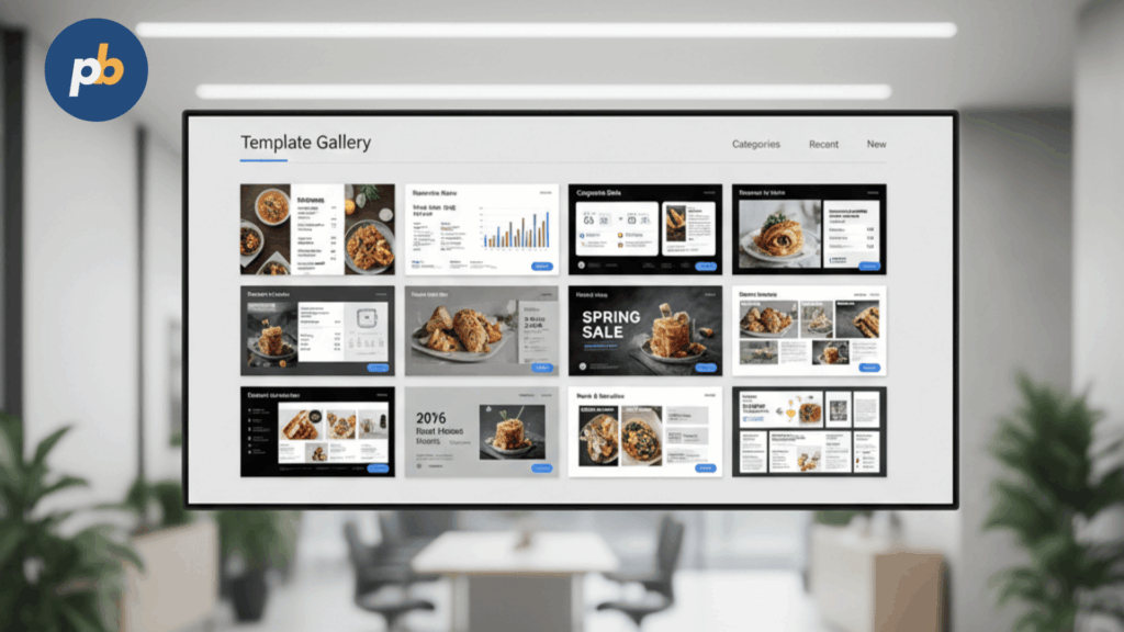 Digital signage gallery