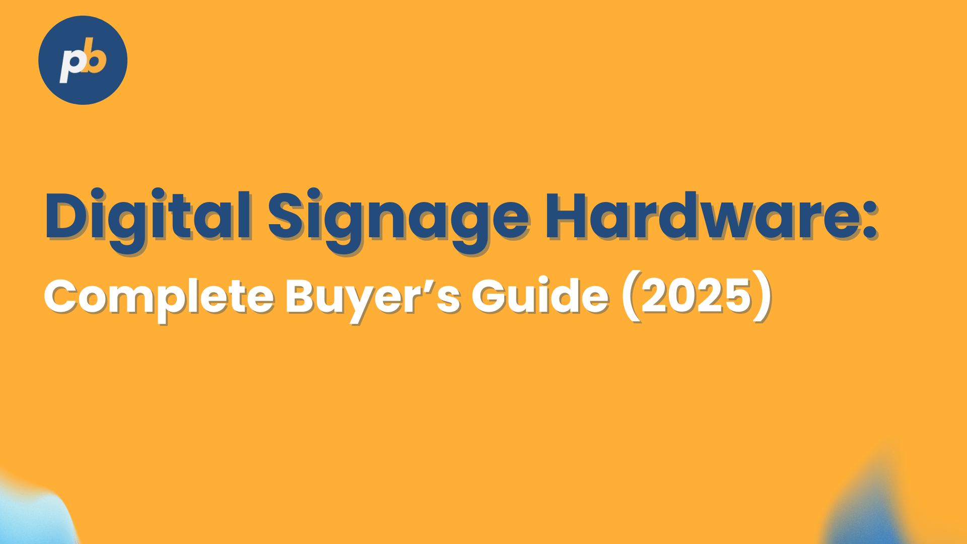 digital signage hardware