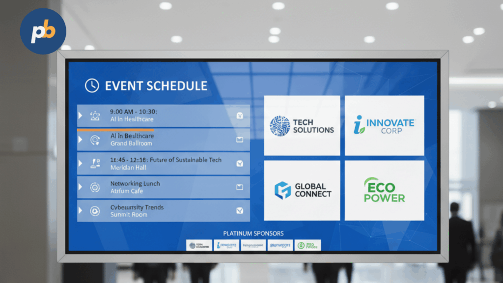 Digital signage workplace