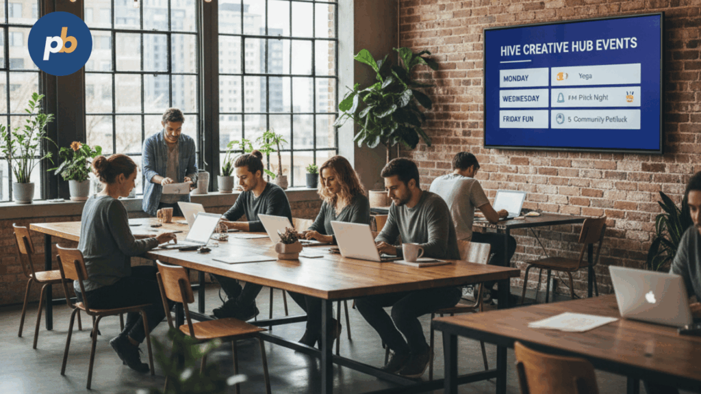 digital signage workspace