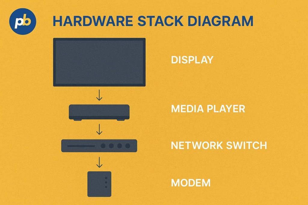 Hardware lobby signage
