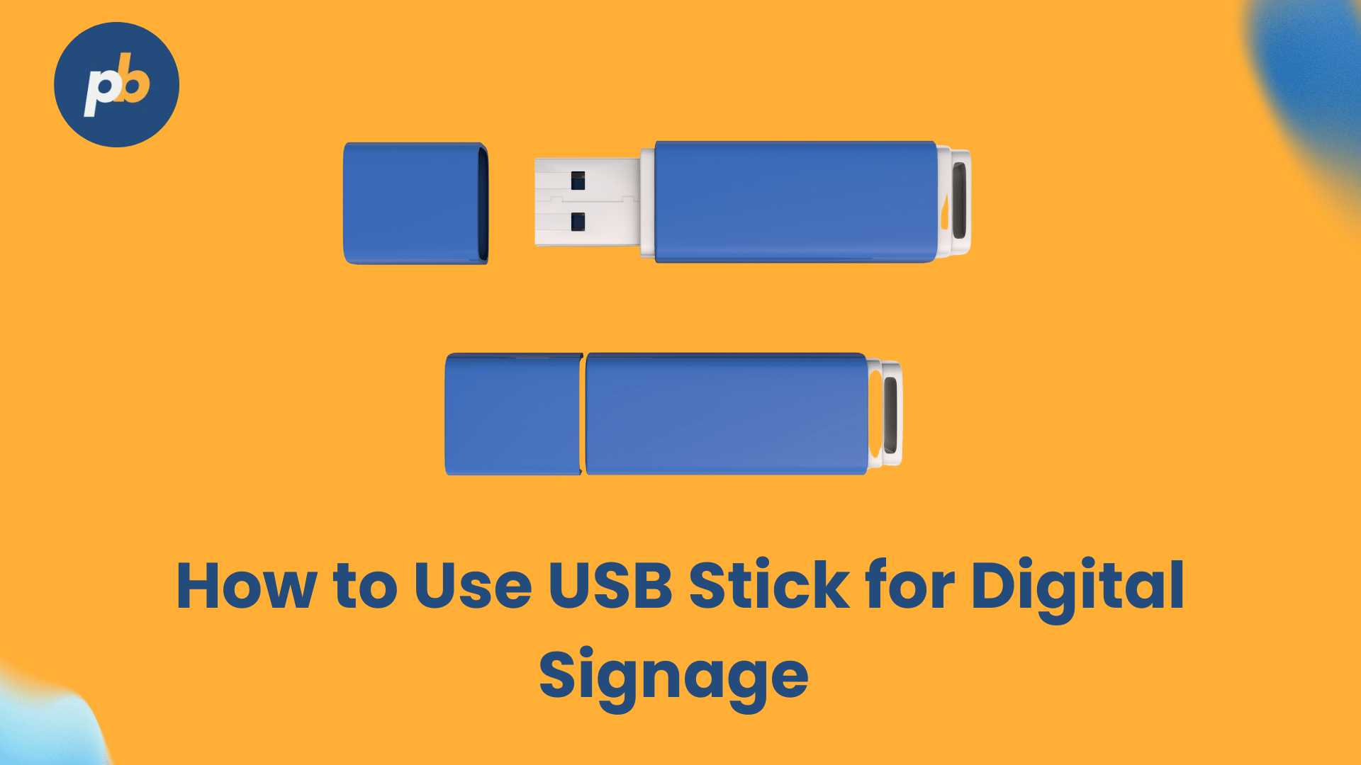how to use usb for digital signage