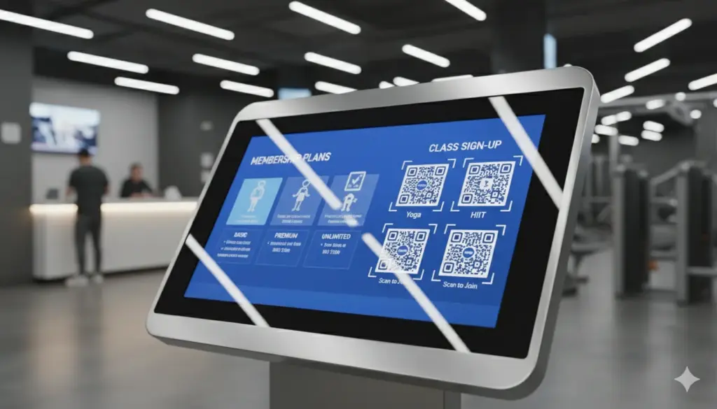 digital signage gyms