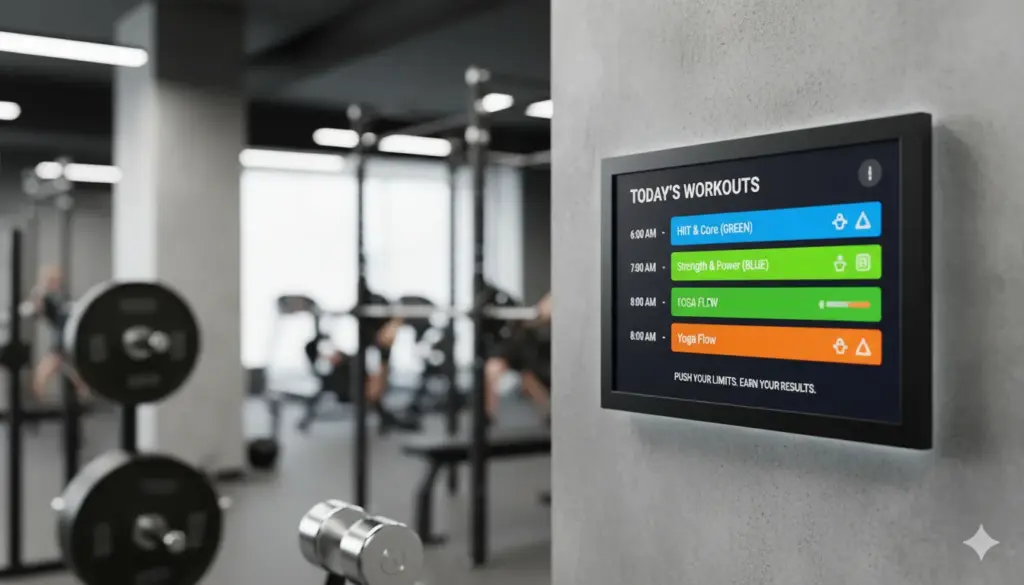 digital signage gyms 2