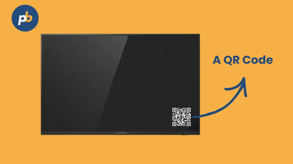 QR code digital bulletin board