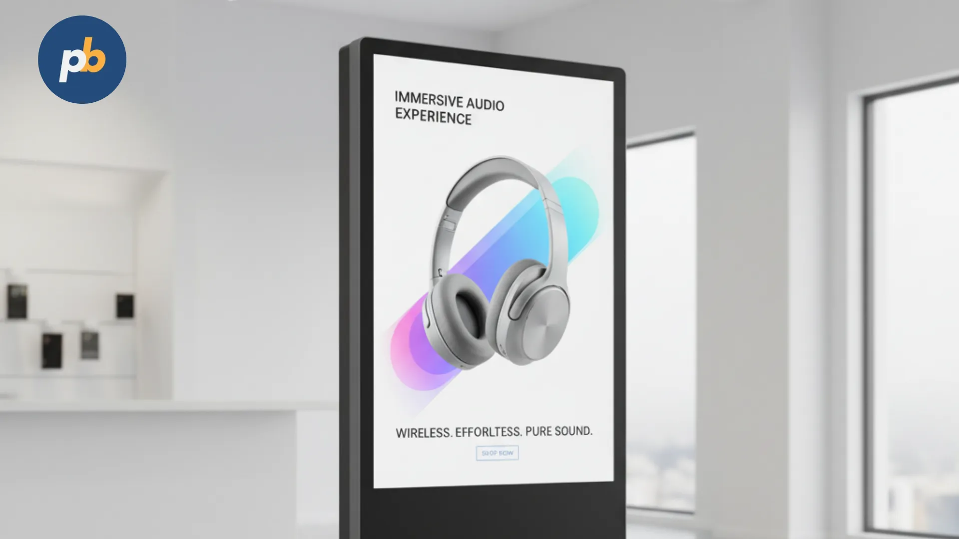 Digital signage for flash announcements